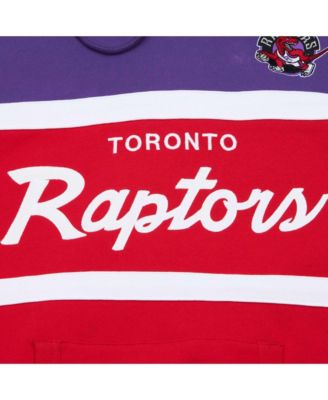 Men's Red/Purple Toronto Raptors Head Coach Pullover Hoodie