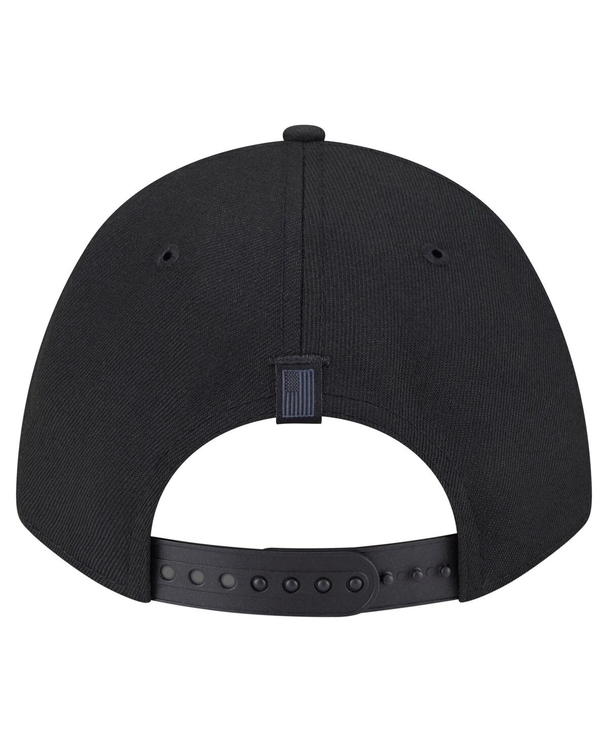 New Era Men's Black Colorado Avalanche Game Day Stealth Flag 9forty A-frame Adjustable Hat In Black