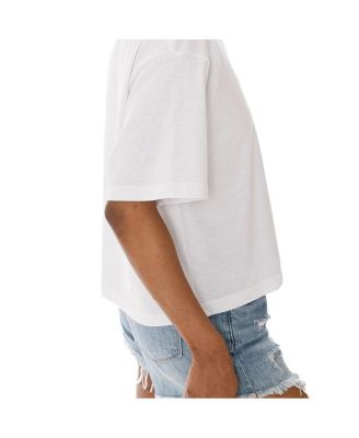 Women's White Florida State Seminoles Claim To Fame Boxy Cropped T-Shirt