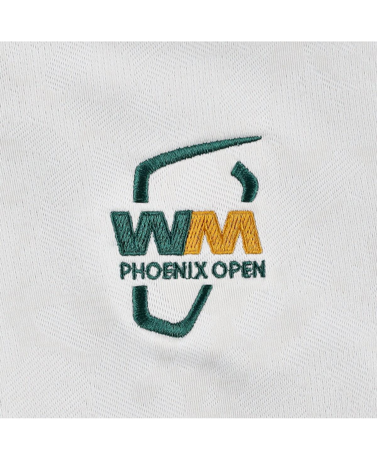 Under Armour Women's White 2025 Wm Phoenix Open Rose Jacquard Quarter-zip Top In White