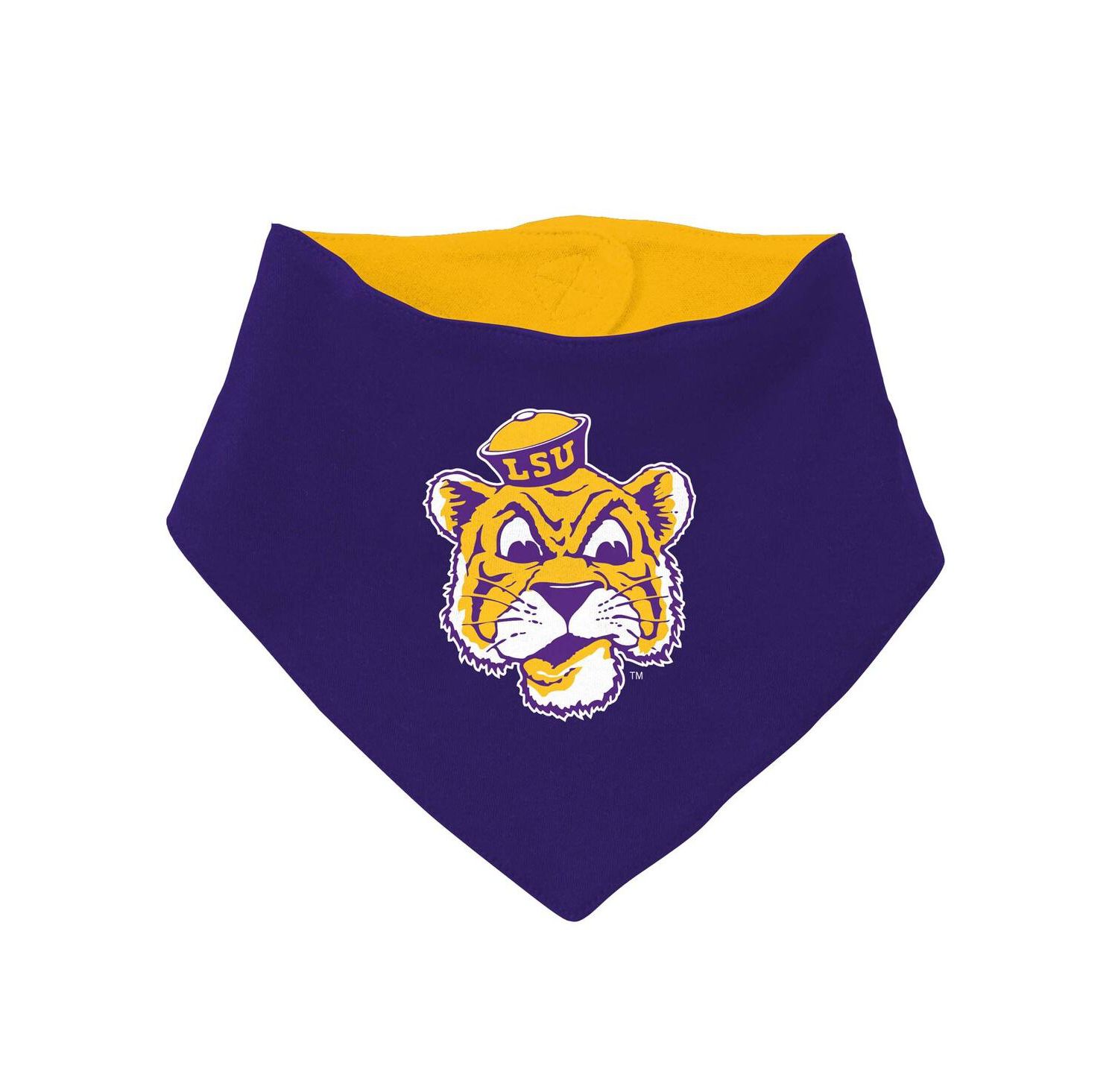 Baby Boys and Girls Purple LSU Tigers Bodysuit, Bib and Bootie, Set of 3