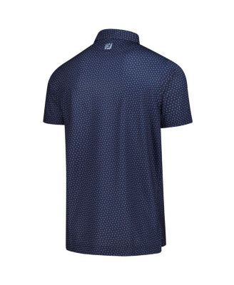 Men's Navy THE PLAYERS ProDry Bounce Print Stretch Pique Polo Shirt
