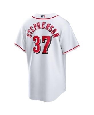 Men's White Tyler Stephenson Cincinnati Reds Home Replica Jersey
