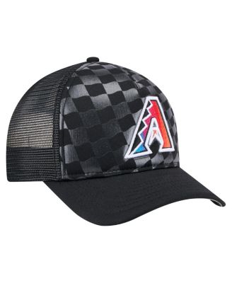 Men's Black Arizona Diamondbacks Gradient 9FORTY A-Frame M-Crown Trucker Adjustable Hat