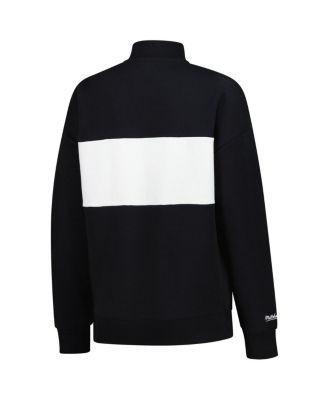 Women's Black Cincinnati Reds Quarter-Zip Pullover Top