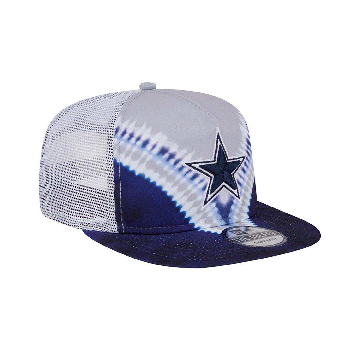 Men's Gray/Navy Dallas Cowboys Throwback Dye Golfer Snapback Hat