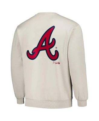 Men's Gray Atlanta Braves Ballpark Pullover Sweatshirt