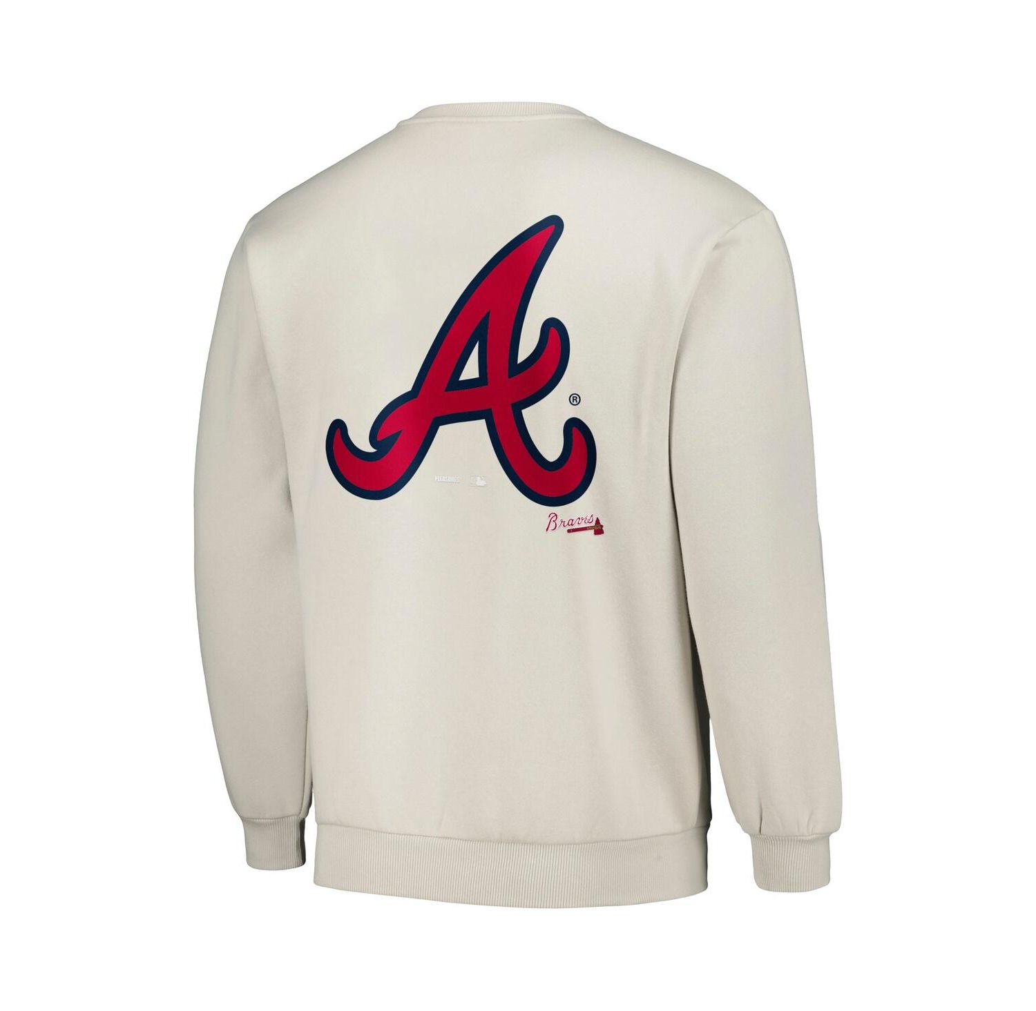 Men's Gray Atlanta Braves Ballpark Pullover Sweatshirt