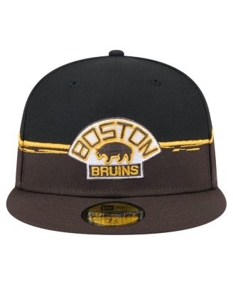 Men's Brown/Black Boston Bruins Vintage Color Dip 59FIFTY Fitted Hat