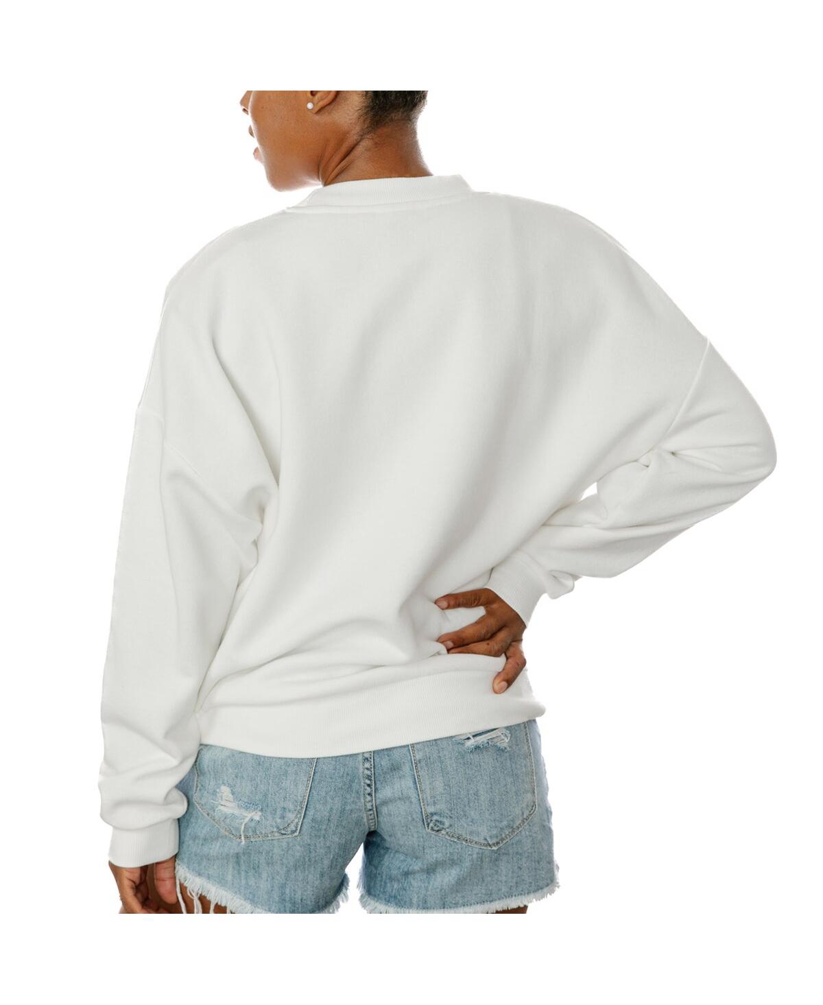 Shop Gameday Couture Women's White Philadelphia Eagles Take A Holiday Pullover Sweatshirt