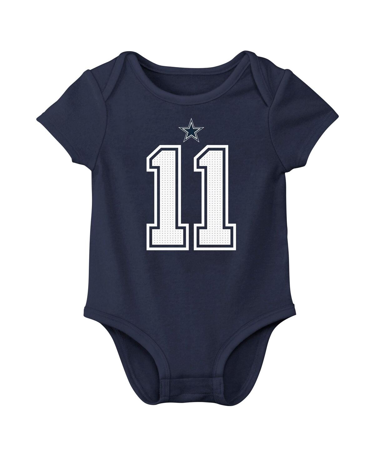 Nike Baby Boys And Girls Micah Parsons Navy Dallas Cowboys Player Name Number Bodysuit In Navy
