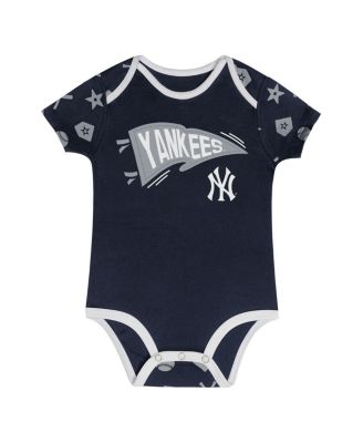 Baby Boys and Girls 2-Piece Navy New York Yankees On Deck Diaper Cover Set