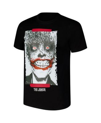 Men's Black Batman Comics Crazy Joker Comic T-Shirt