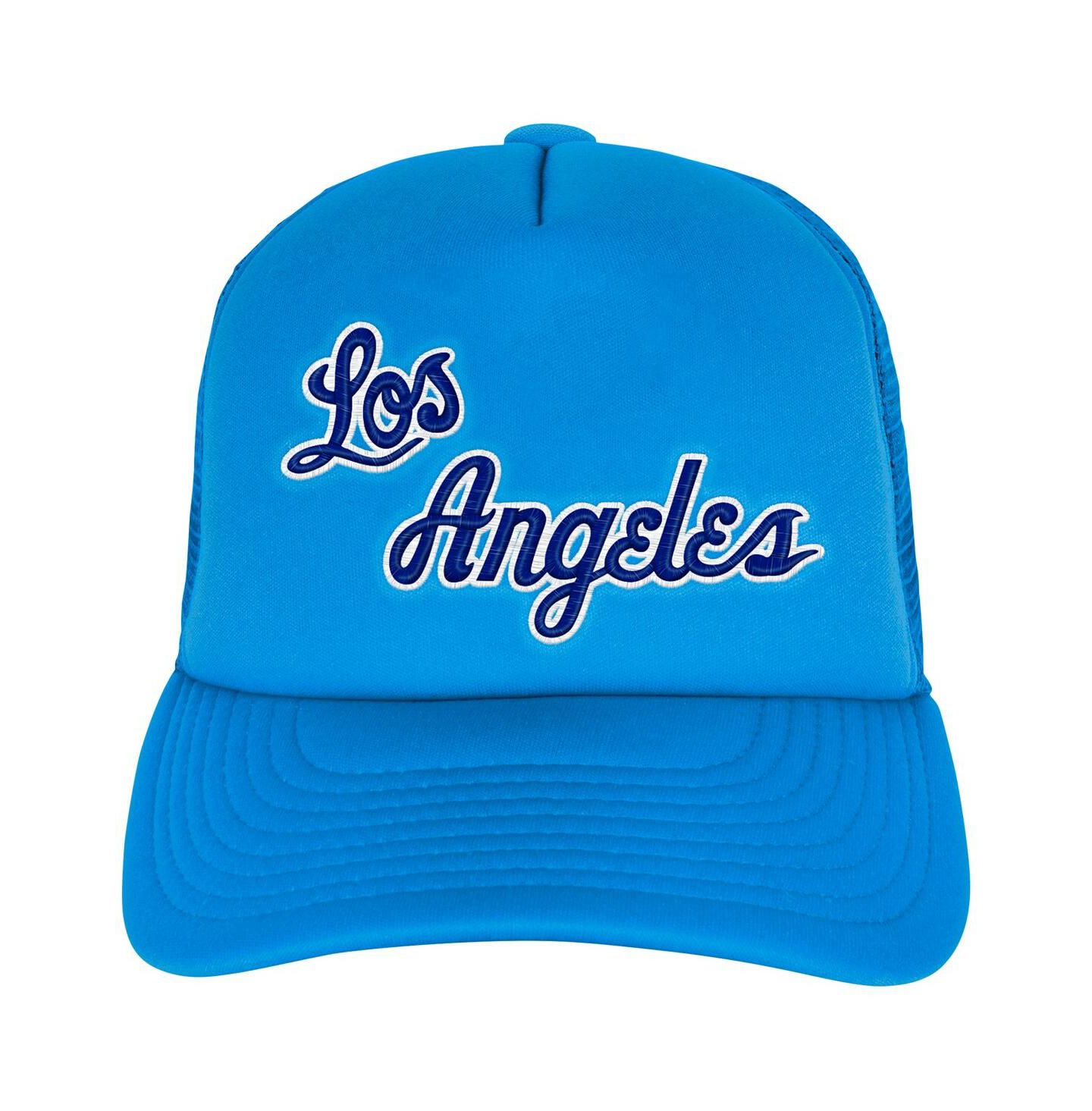Детская кепка Mitchell & Ness Light Blue Los Angeles Lakers Core Evergreen Trucker Adjustable Hat — фото 3