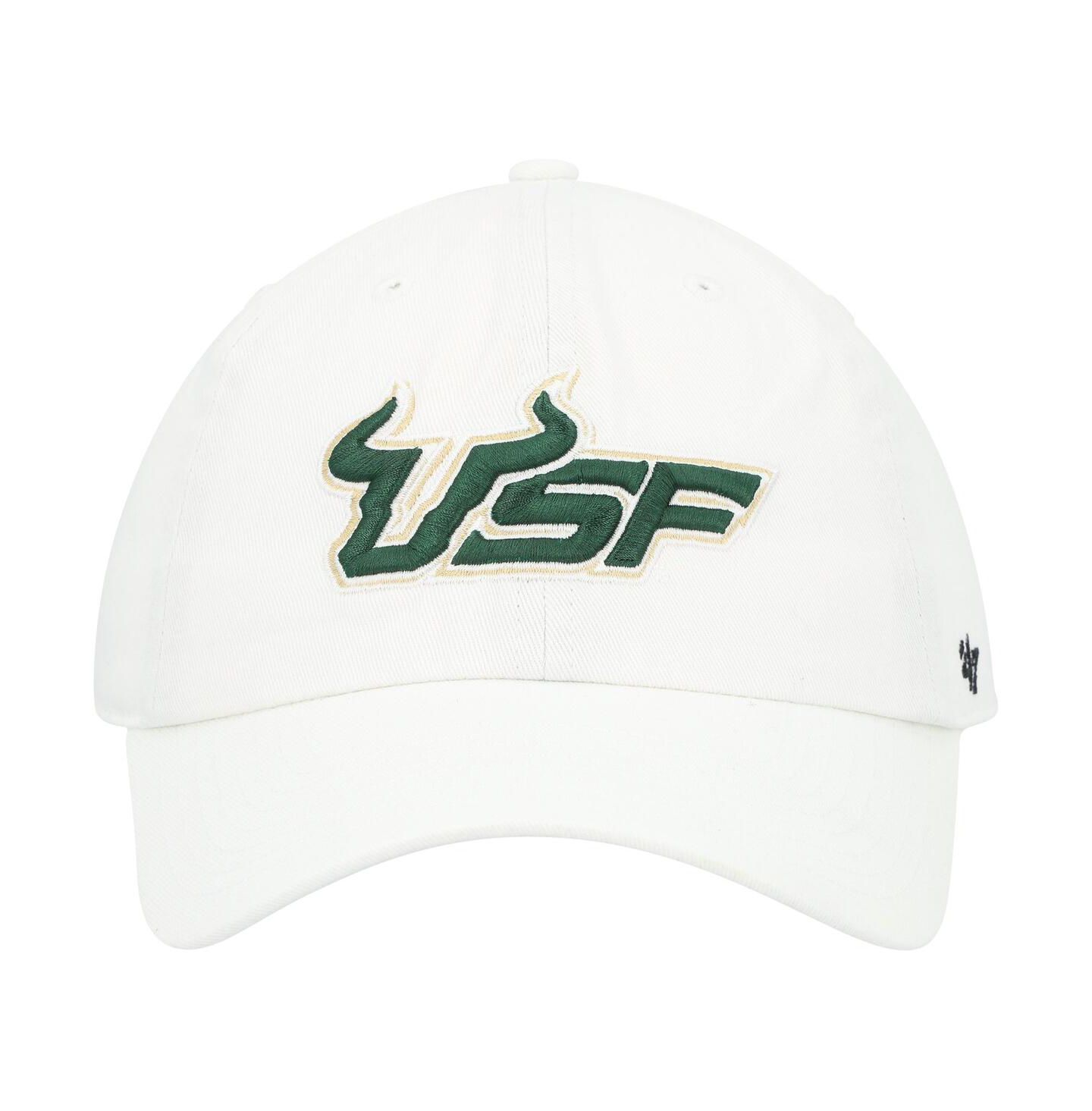 Мужская кепка '47 Brand White South Florida Bulls Clean Up Adjustable Hat — фото 4