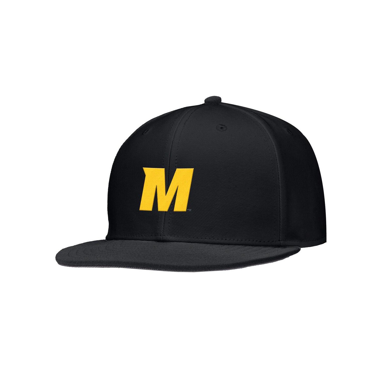 Men's Black Missouri Tigers On-Field Baseball Performance Fitted Hat
