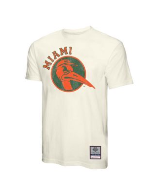 Men's Cream Miami Hurricanes Vintage Tone T-Shirt