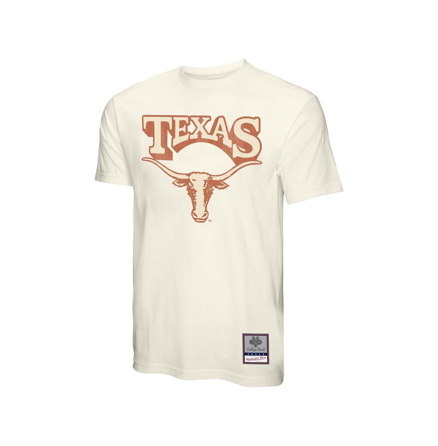 Мужская футболка Mitchell & Ness Cream Texas Longhorns Vintage Tone — фото 3