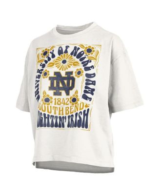 Women's White Notre Dame Fighting Irish Harmony Oversized T-Shirt