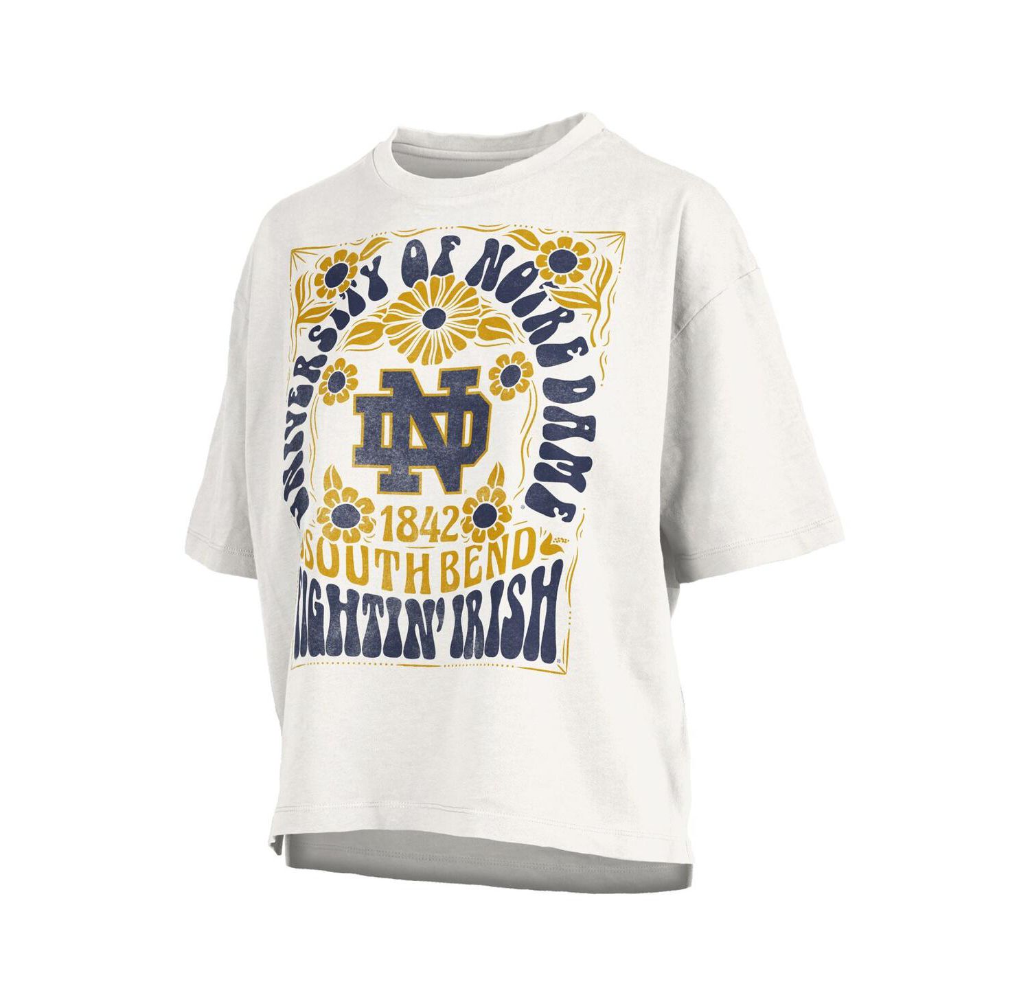 Women's White Notre Dame Fighting Irish Harmony Oversized T-Shirt