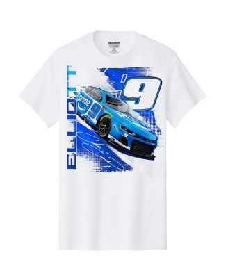 Men's White Chase Elliott Amazon Car T-Shirt