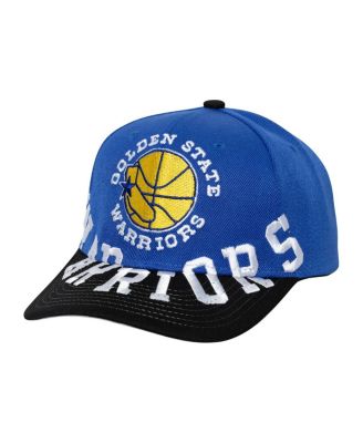 Mitchell & Ness - Men's Royal/Black Golden State Warriors Underarch Two-Tone Pro Crown Snapback Hat