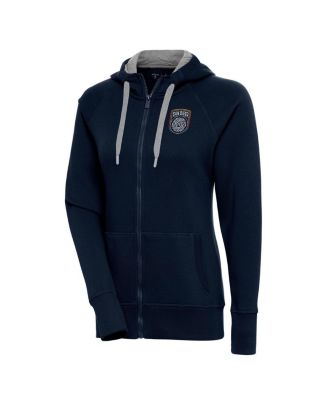 Antigua - Women's Navy San Diego FC Victory Full-Zip Hoodie