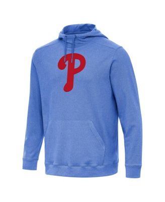 Antigua - Men's Heather Royal Philadelphia Phillies Cloud Pullover Hoodie