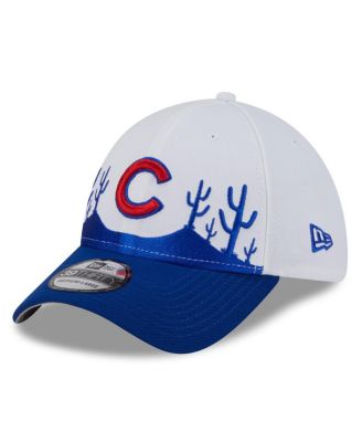 New Era - Men's White/Royal Chicago Cubs 2025 Spring Training Landscape 39THIRTY Flex Hat
