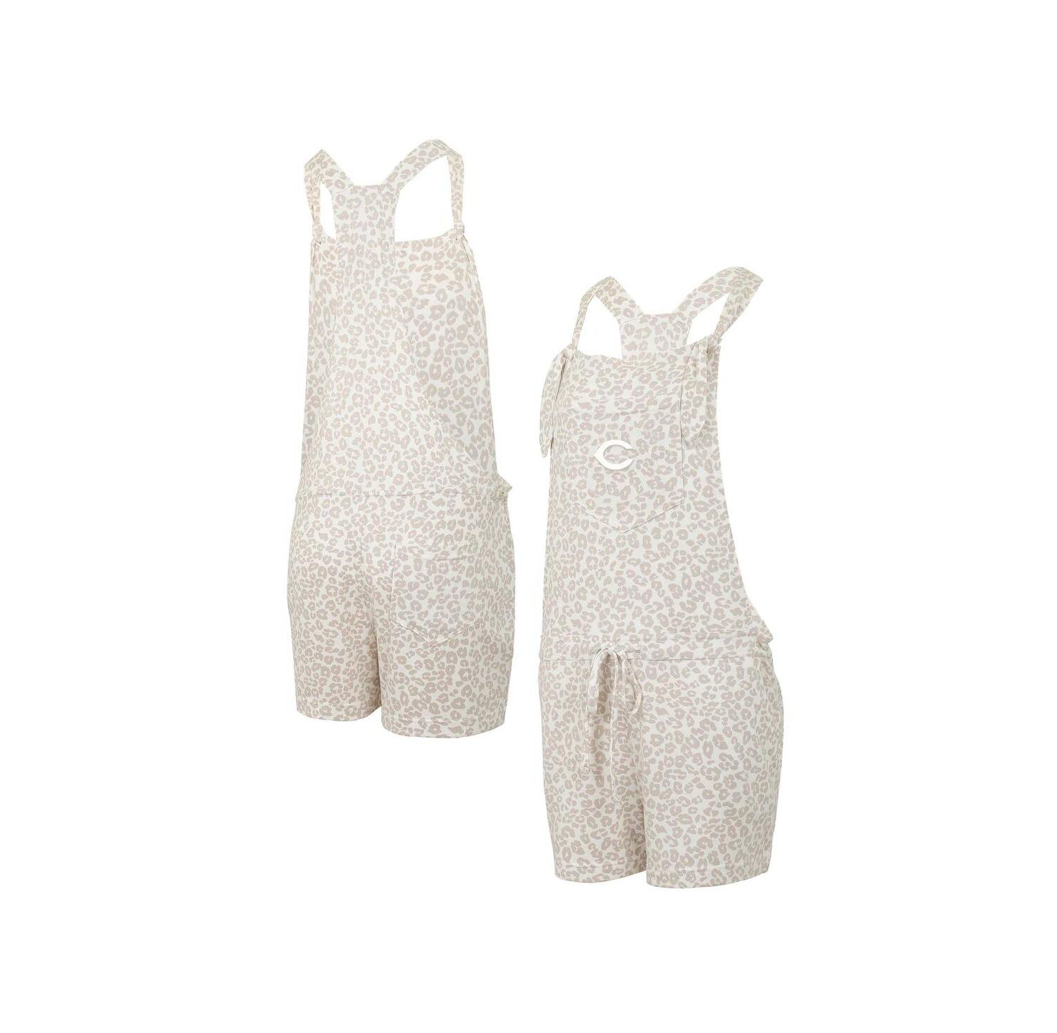 Women's Cream Cincinnati Reds Montana Hacci Knit Overalls Romper
