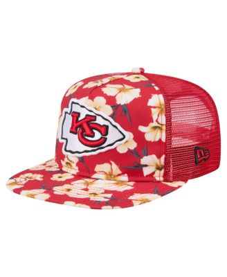 New Era - Men's  Red Kansas City Chiefs Adventure Pattern Golfer Snapback Hat