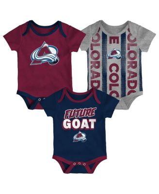 Outerstuff - Newborn Colorado Avalanche Loyal Buddies Three-Pack Bodysuit Set