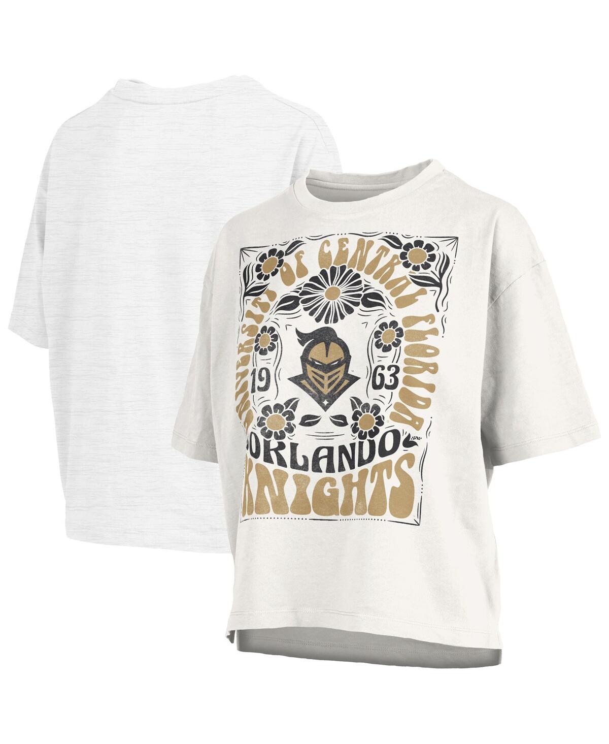 PRESSBOX WOMEN'S WHITE UCF KNIGHTS HARMONY OVERSIZED T-SHIRT 
