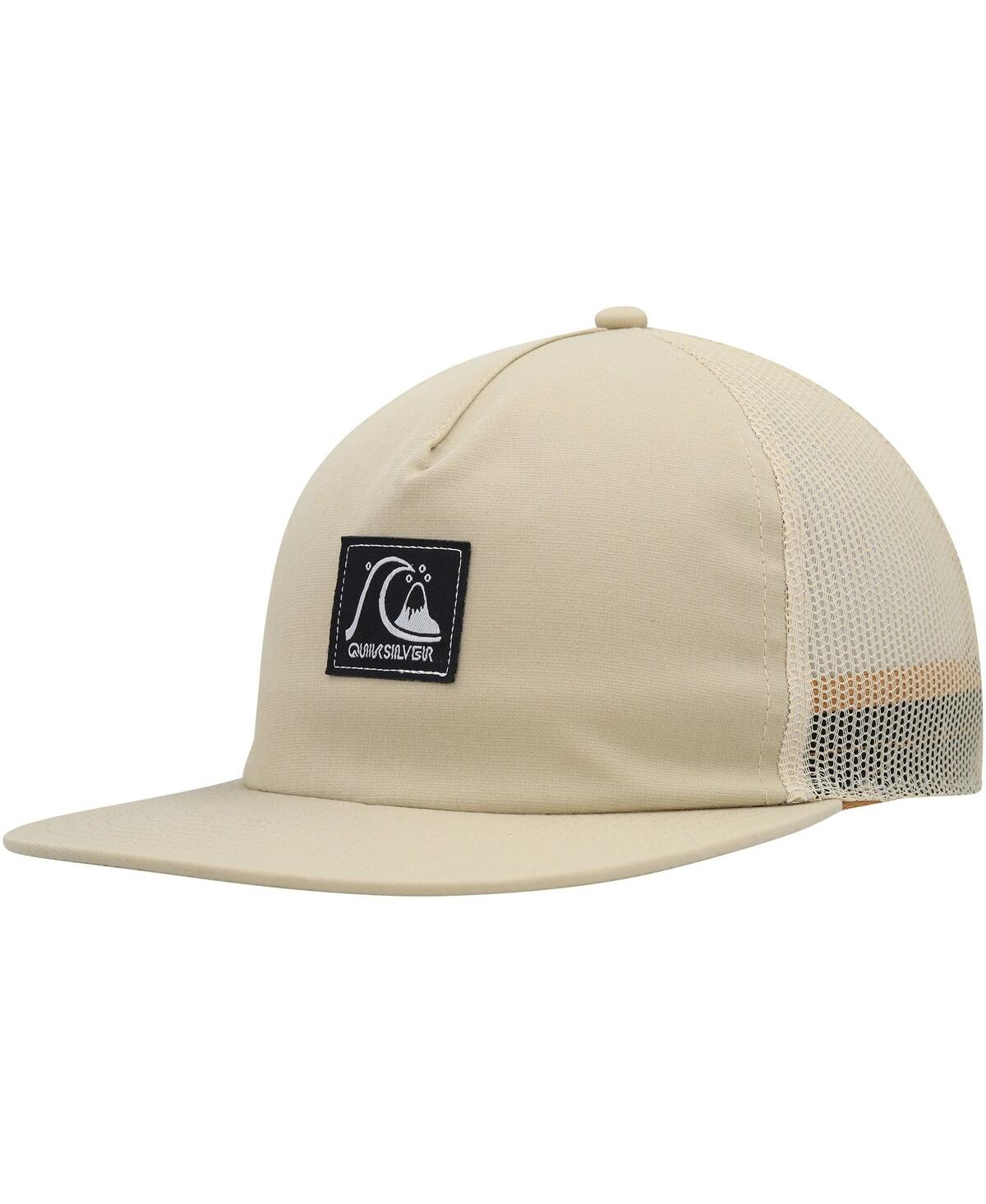 Men's Oatmeal Checked Out Snapback Hat - Oatmeal