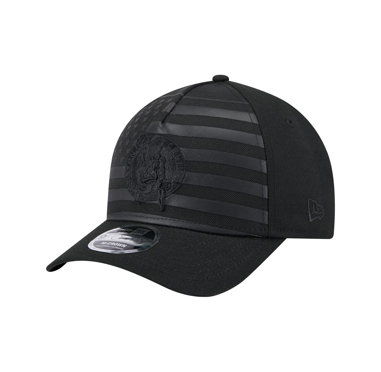 Men's Black Boston Celtics Game Day Flag A-Frame 9FORTY Adjustable Hat