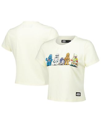 Freeze Max - Women's Cream Star Wars Babydoll Cropped T-Shirt