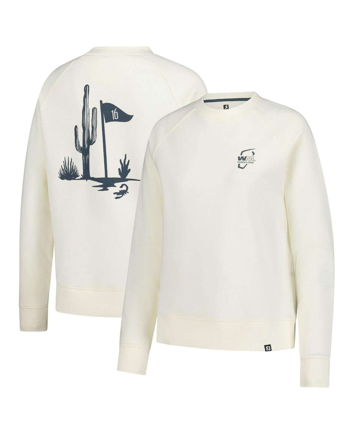 Women's Cream Wm Phoenix Open Raglan Pullover Sweatshirt - Cream