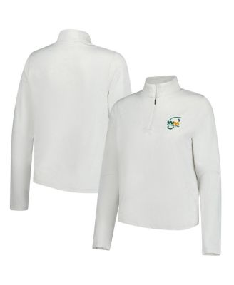 Under Armour - Women's White 2025 WM Phoenix Open Rose Jacquard Quarter-Zip Top