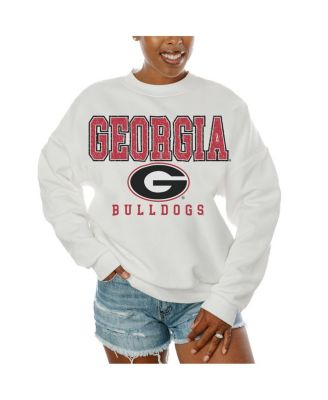 Gameday Couture - Women's White Georgia Bulldogs Freestyle Fleece Pullover Sweatshirt