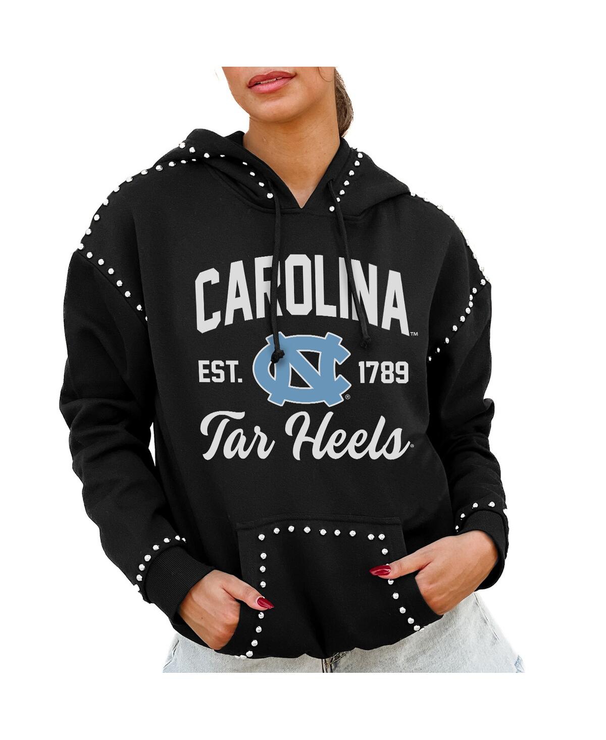 Shop Gameday Couture Women's Black North Carolina Tar Heels Studded Pullover Hoodie