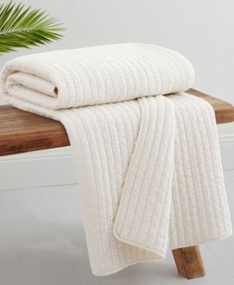 Loden Stone Washed Quilted Throw, 50" x 60"