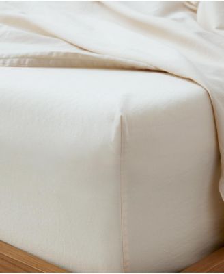 Organic Cotton Room Service Sateen Fitted Sheet - Queen