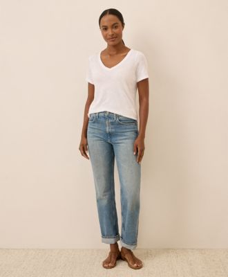 Women's Organic Cotton Featherweight Slub V-Neck Tee