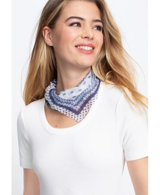 Шелковый платок Olsen с узором Пейсли