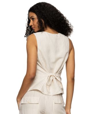 Женский жилет Sanctuary с металлическими полосками и пуговицами спереди