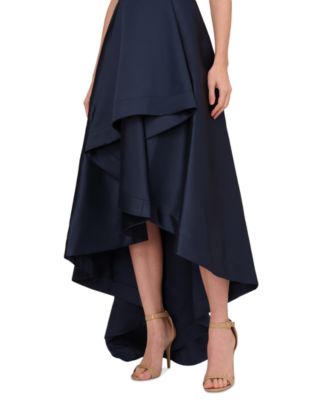Women's High-Low Mikado Sleeveless Gown
