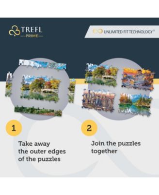 Prime 1500 Piece Puzzle - Aerial Mindblow: At the End of the Road