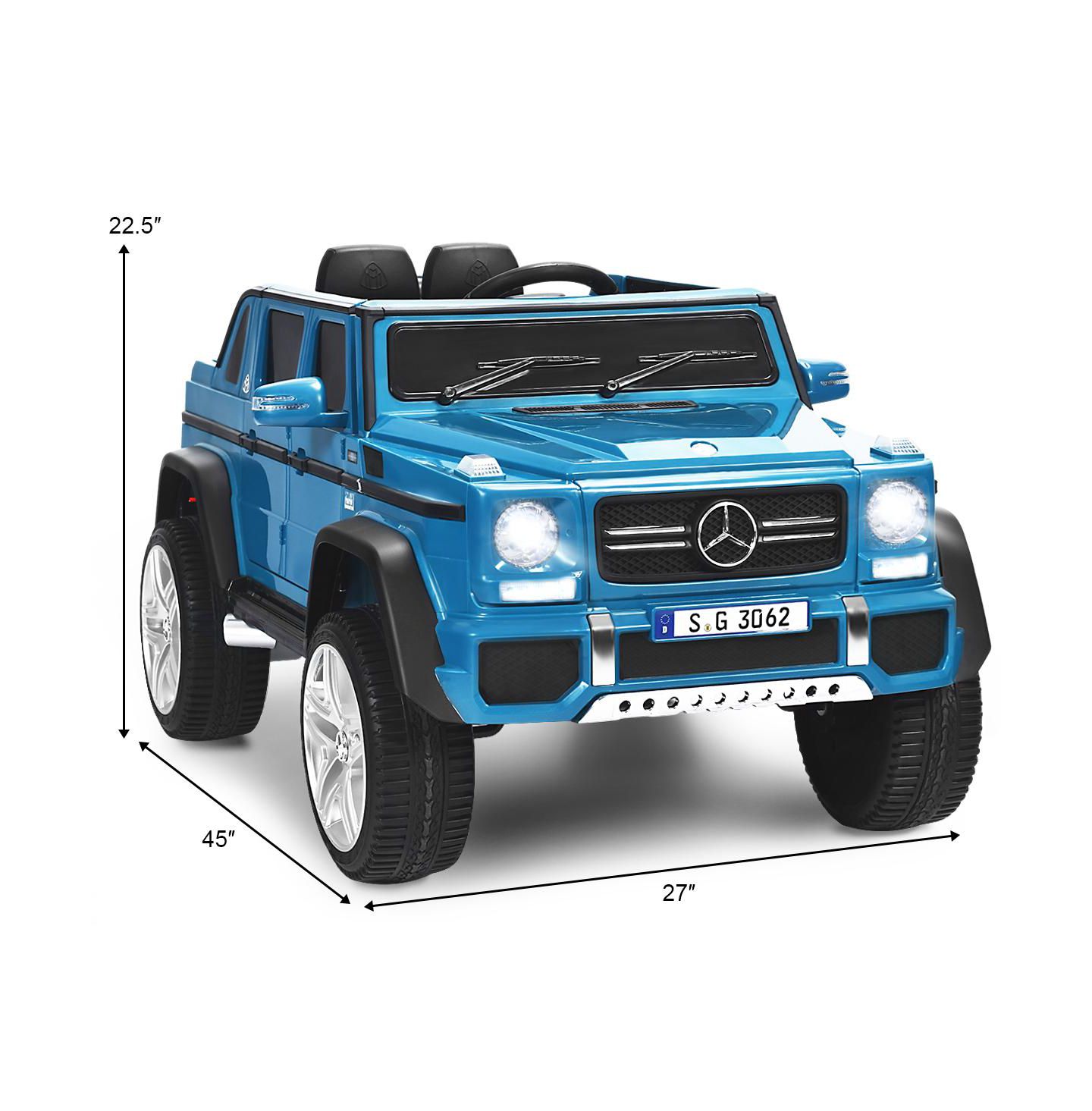 Детская игрушка HONGGE Licensed Mercedes-Benz Maybach 12V Powered Ride-On Car, 45"L x 27"W x 22.5"H, Ages 3+, цвет: Тёмно-синий — фото 3