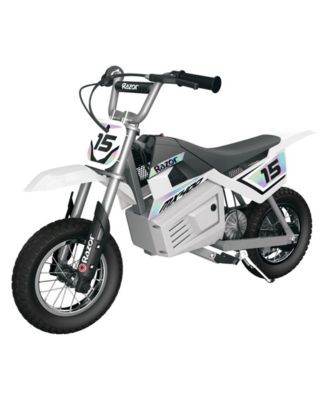 MX400 Dirt Rocket 24V Electric Toy Motocross Dirt Bike, White (2 Pack