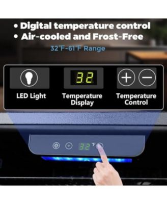 Mini Beverage Fridge — 130-Can, Adjustable Shelves, Glass Door, Digital Temp Control, LED Lights, Energy-Efficient — Home, Office, Bar, 3.2 Cu Ft